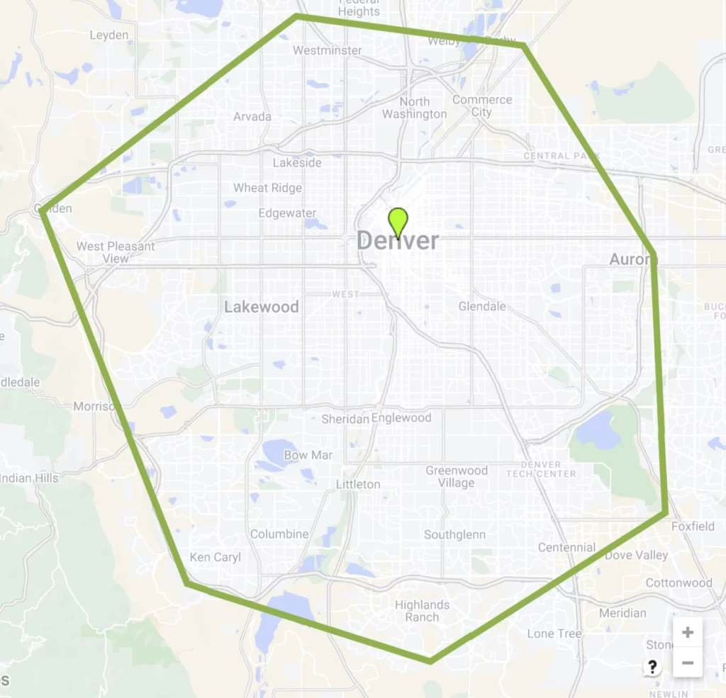 Denver-Service-Area-Map