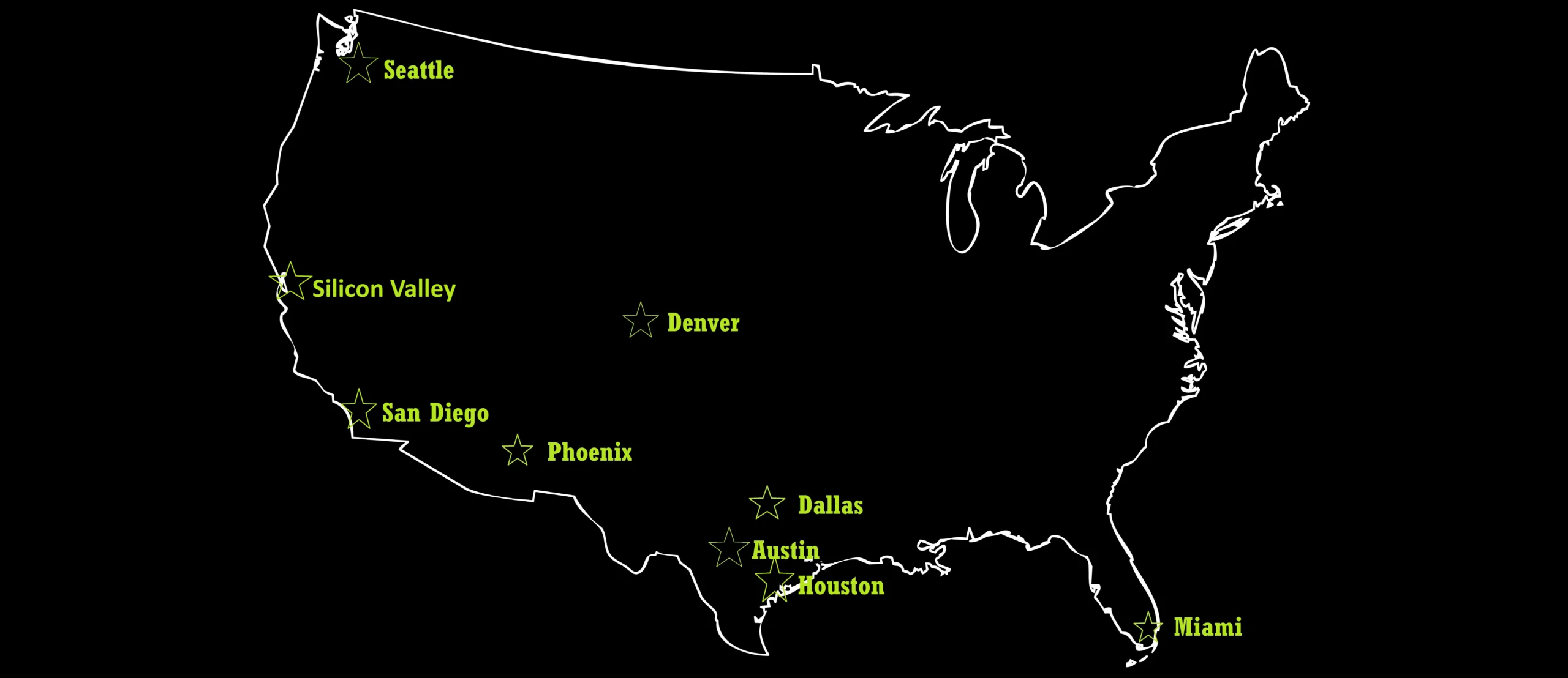 US Map With Nine Locations v scaled