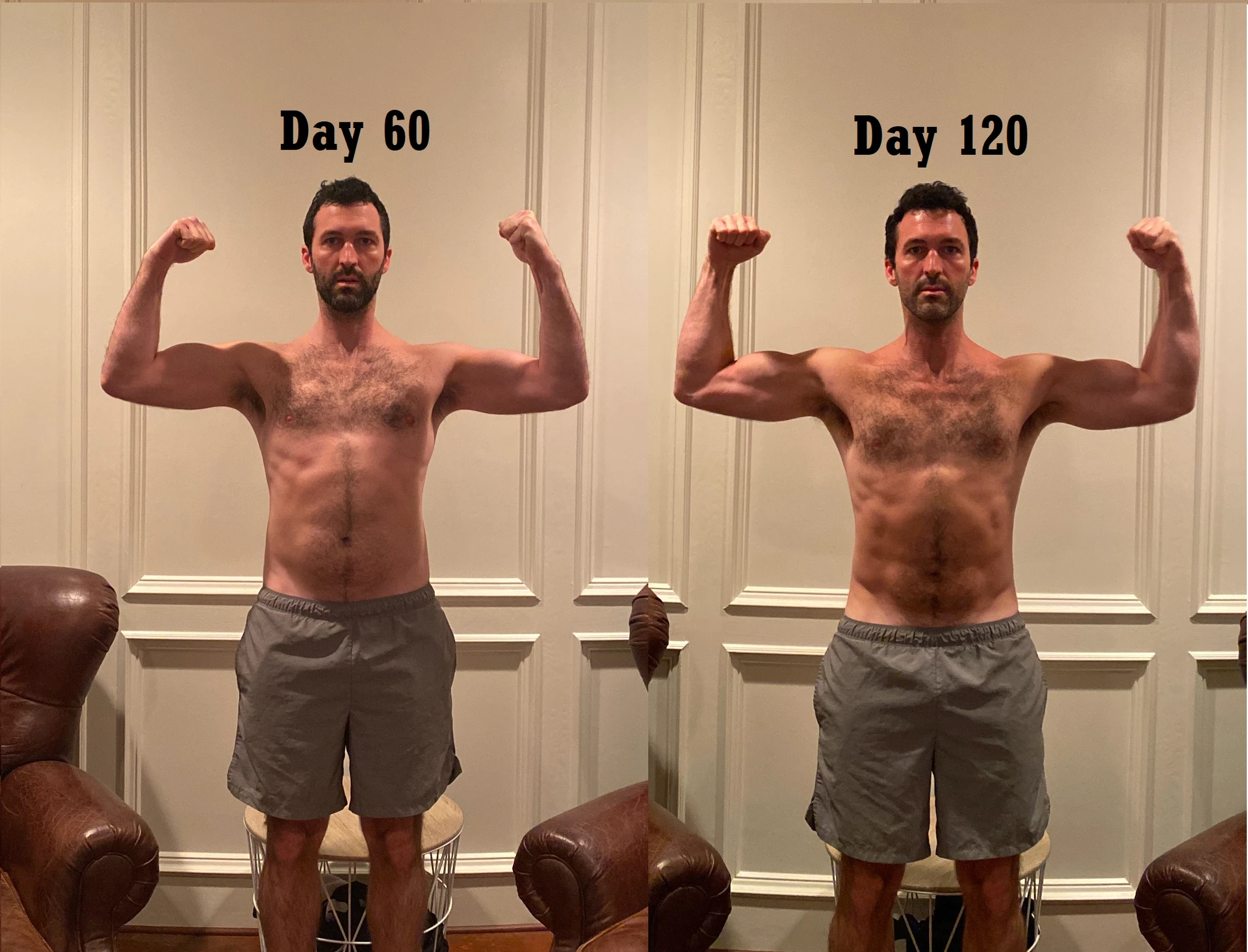 Progress Pictures - Day 60 and Day 120