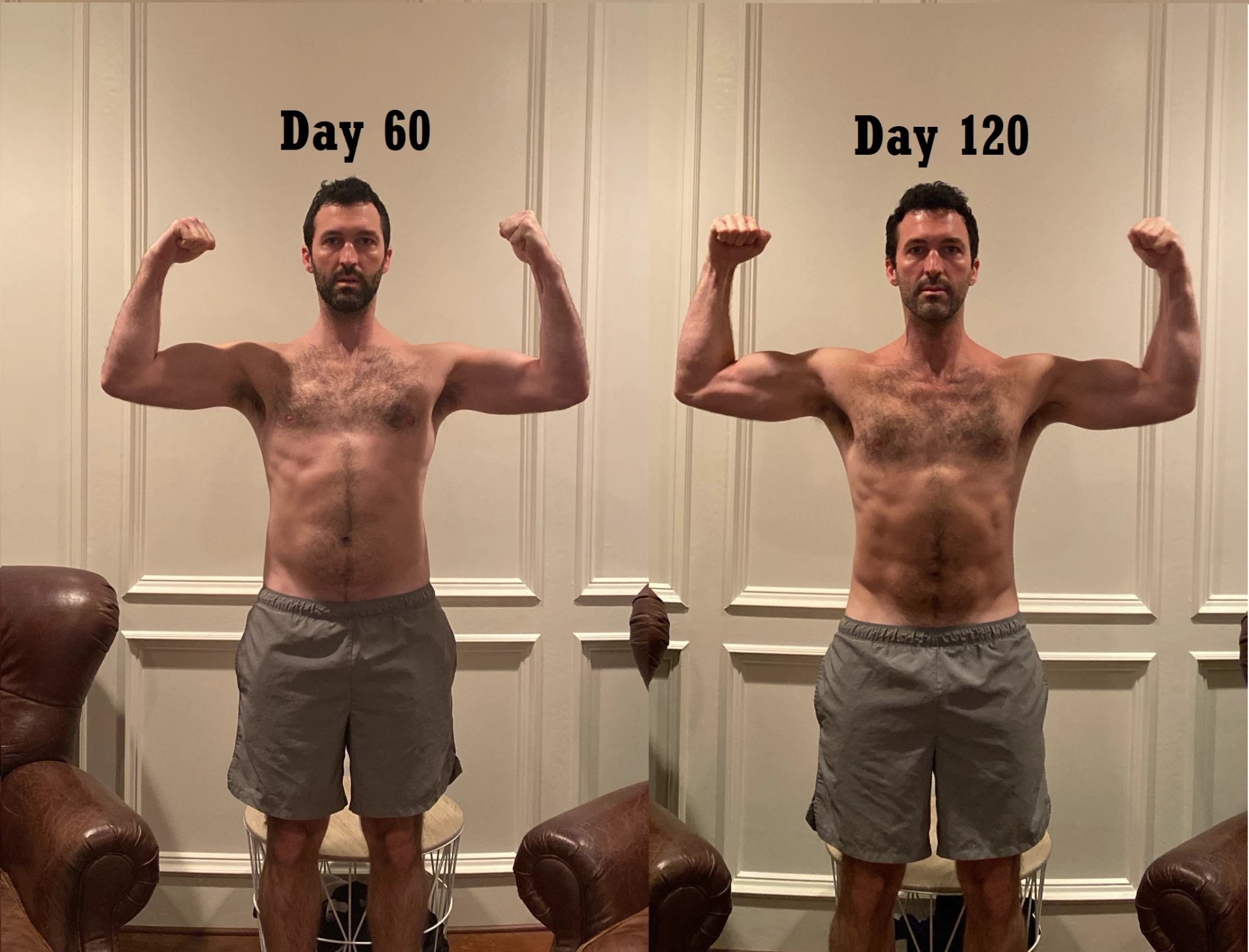 Progress Pictures - Day 60 and Day 120